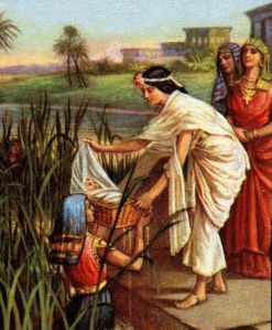 Pharaoh's Daughter Finds Moses Exodus 2:3-6